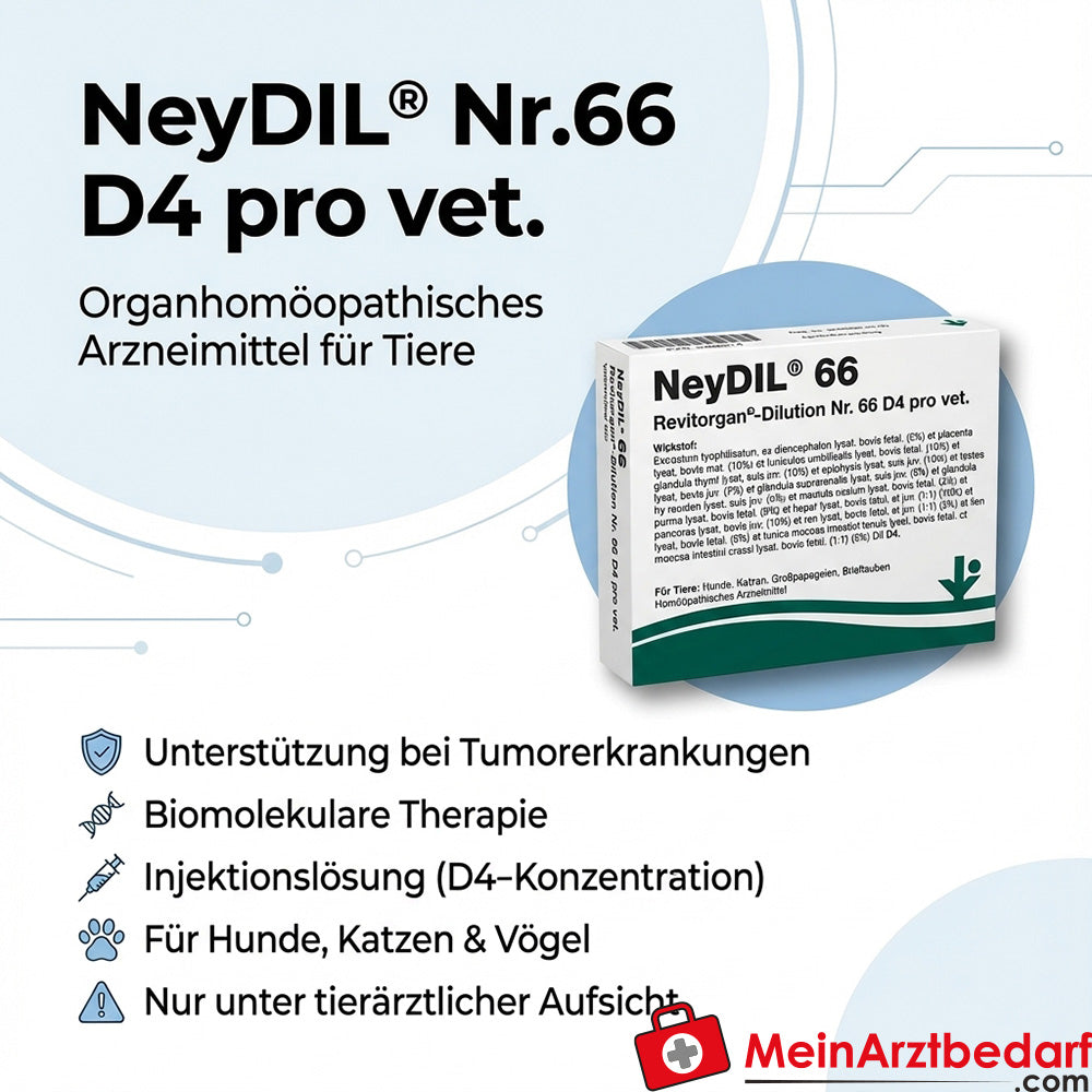NeyDIL vitOrgan No.66 D4 pro vet. 1 µg/ml soluzione iniettabile 5 x 2 ml