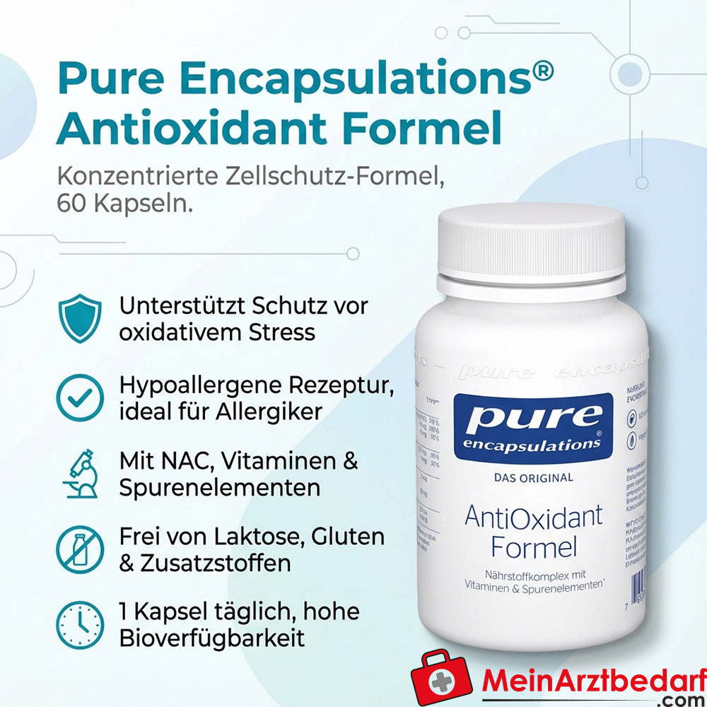 Pure Encapsulations Formule antioxydante NAC 100 mg gélules 60 pièces