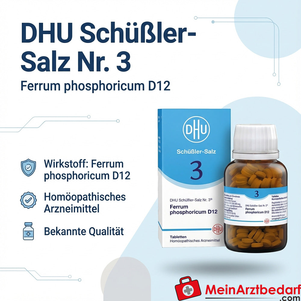 DHU Schüßler-Salz Nr. 3 Ferrum phosphoricum D12 250 mg Globuli