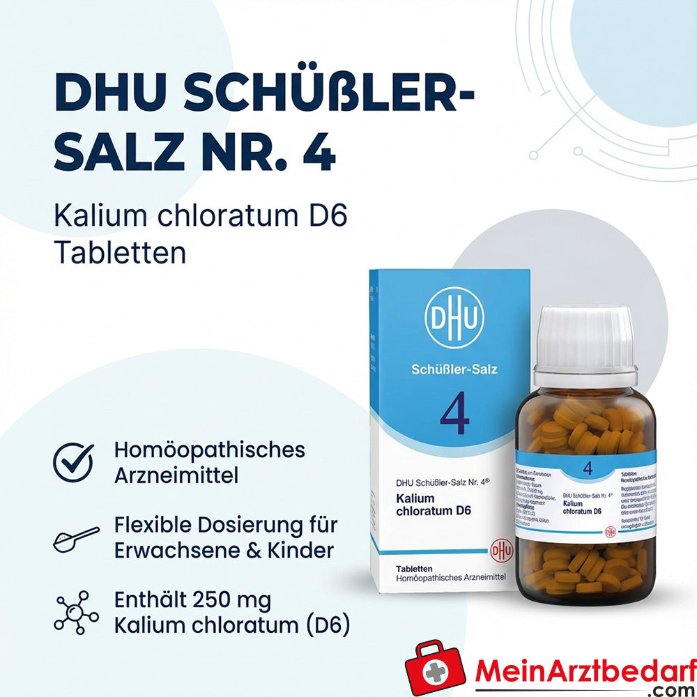 DHU Schüßler-Salz Nr. 4 Kalium chloratum D6 250 mg Tabletten