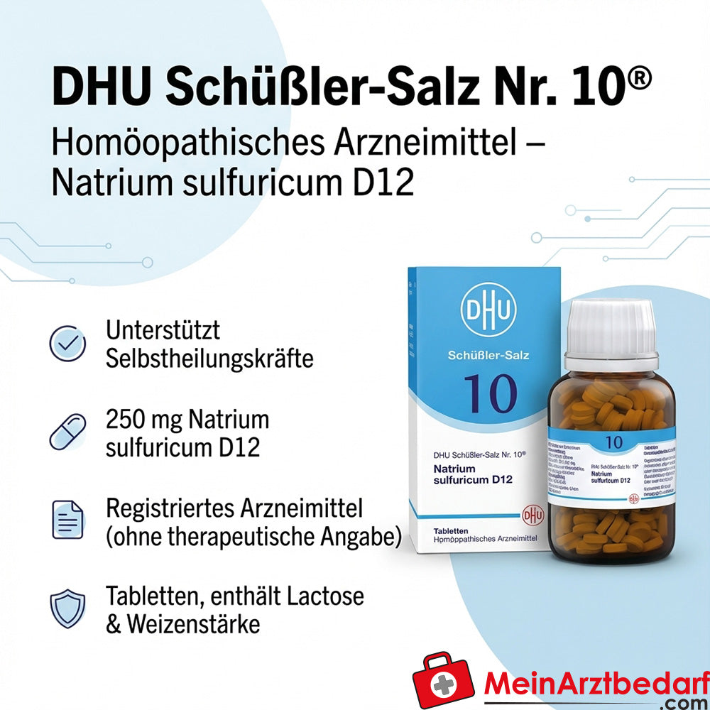 DHU Sale di Schuessler n. 10 Natrium sulphuricum D12 Compresse 250 mg