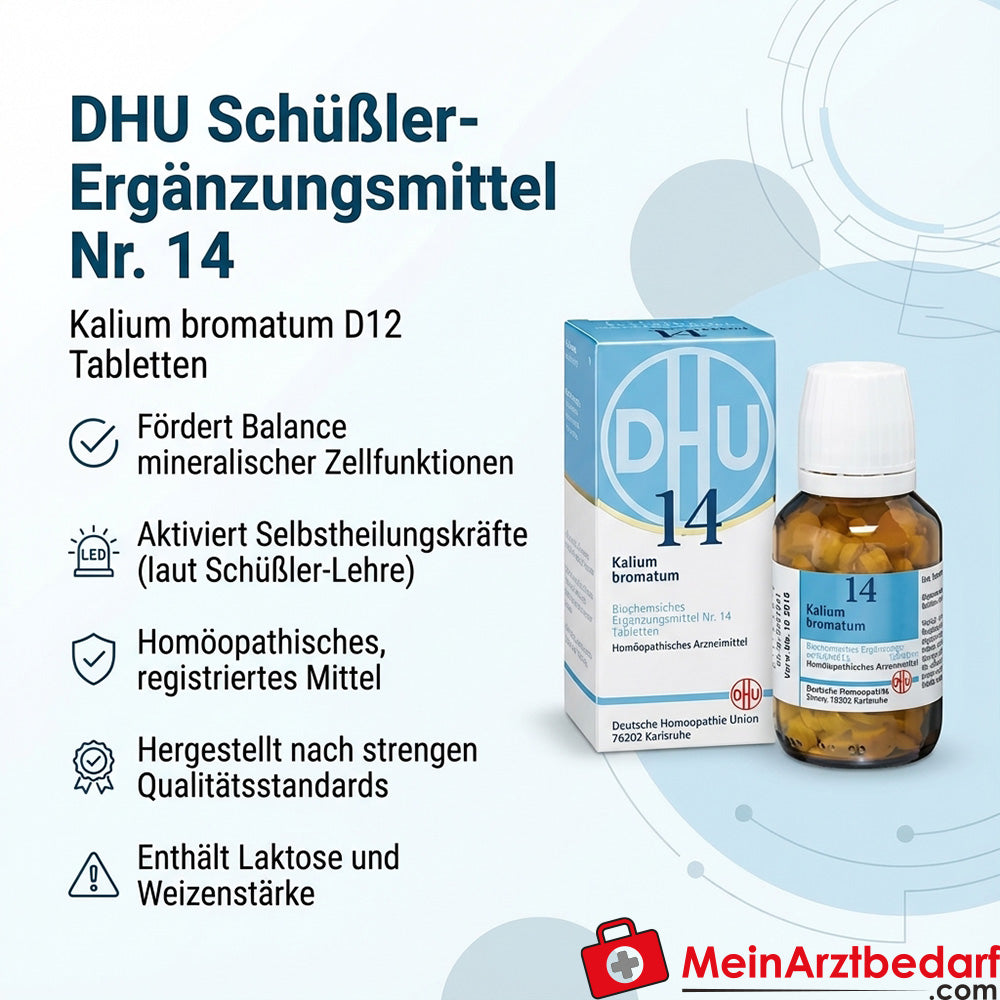 DHU Biochimie 14 Kalium bromatum D12 comprimés