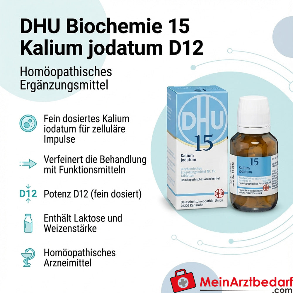 DHU Biochemie 15 Kalium jodatum D12 Tabletten