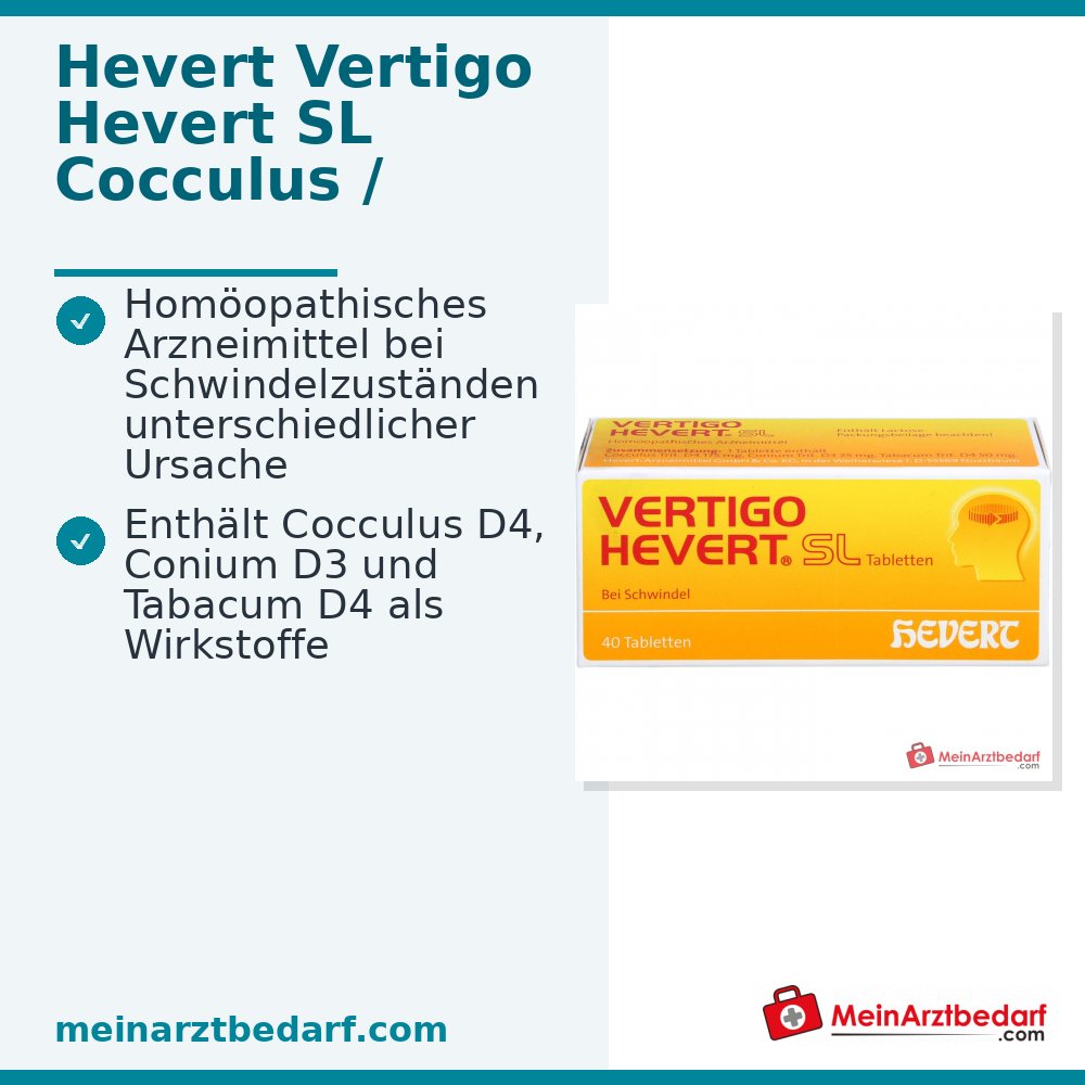 Hevert Vertigo SL Tabletten, 40 st.