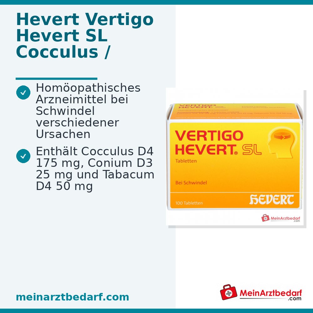 Hevert Vertigo SL Tabletten, 100 stuks.