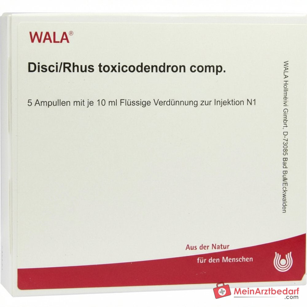 Distorsal 13 veterinario Rhus toxicodendron Dil. C30 Ampollas inyección 4×10×2 ml