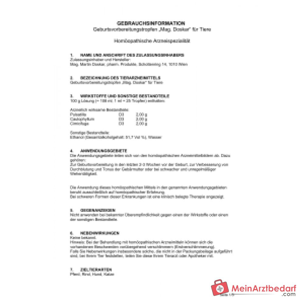 Vomisal 5 vet Psychotria ipecacuanha Dil. C30 Ampułki do wstrzykiwań 40 x 2 ml