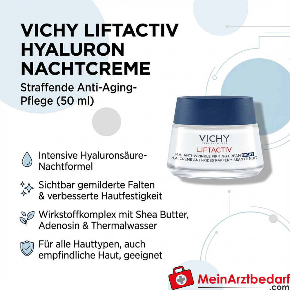 Vichy Liftactiv Hyaluron crema notte antirughe con acido ialuronico 50 ml