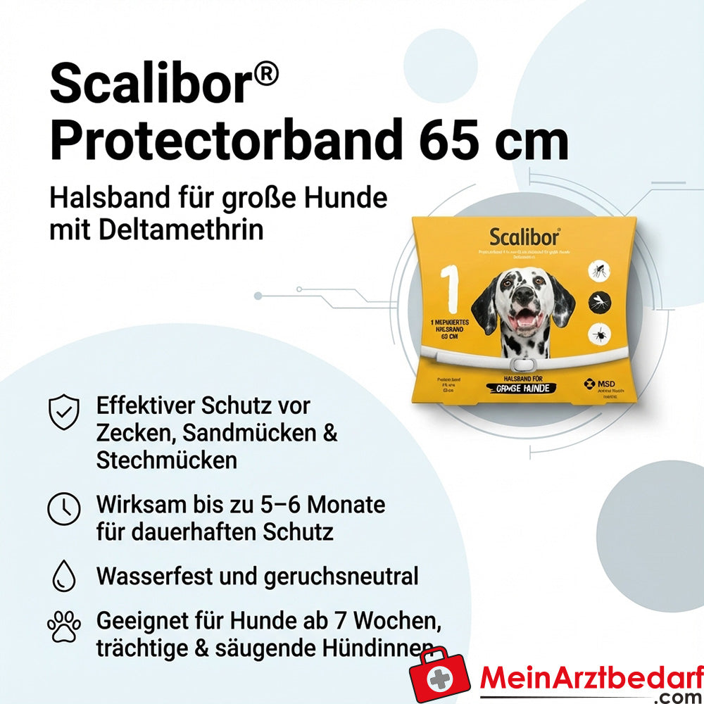 Scalibor Protectorband 65 cm Deltamethrin Halsband 1 Stück