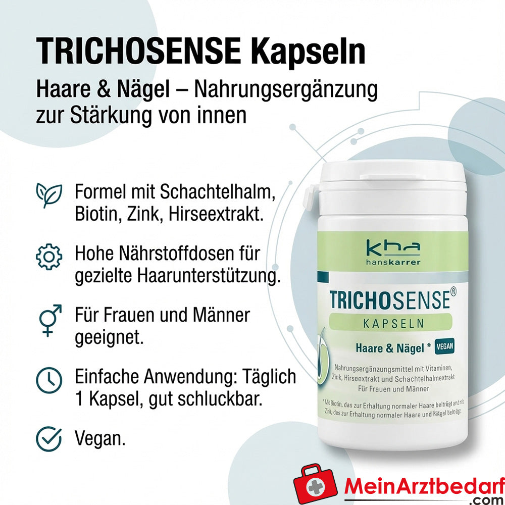TRICHOSENSE Kapseln Schachtelhalm 250 mg Biotin Zink 60 Stück