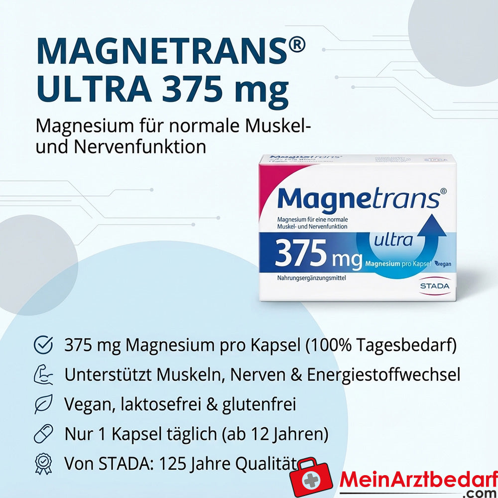 Magnetrans 375 mg ultra Gélules de magnésium 100 pièces