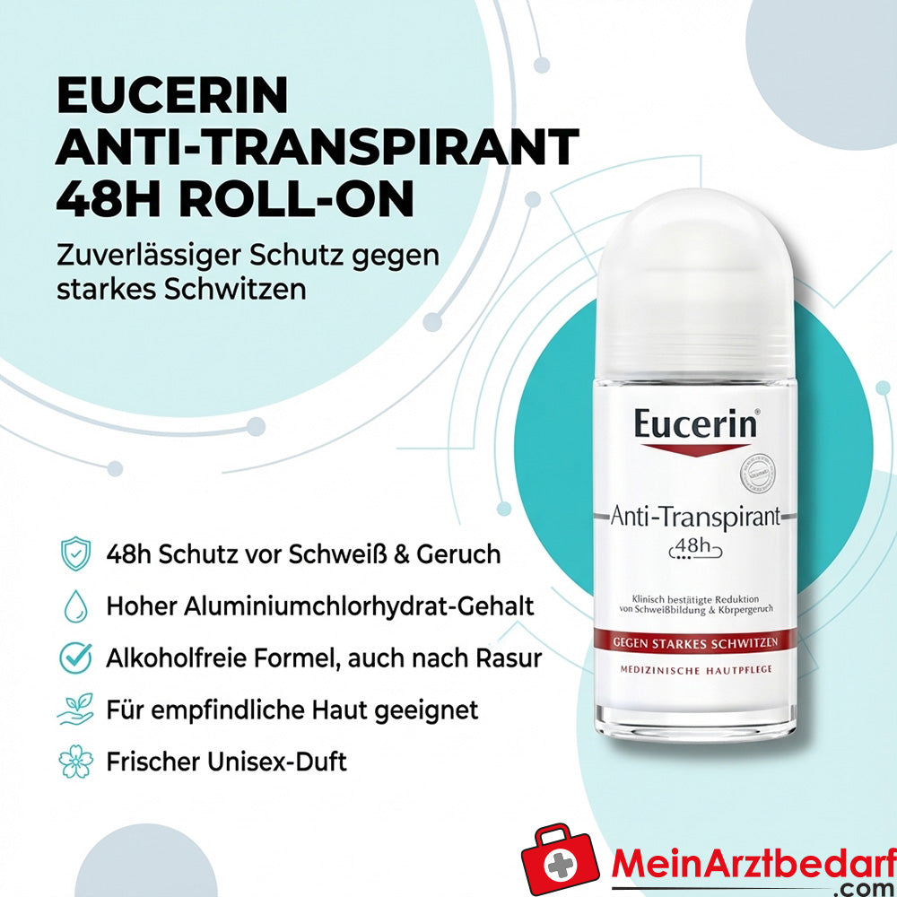 Eucerin Anti-Perspirant 48h Aluminium Chlorohydrate Roll-on 50 ml