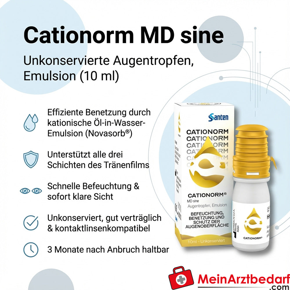 Cationorm MD sine Augentropfen 10 ml