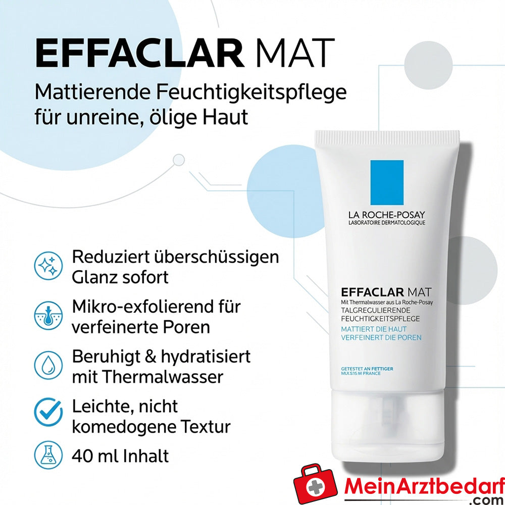 La Roche Effaclar Mat matujący krem nawilżający do skóry z niedoskonałościami i tłustej 40 ml