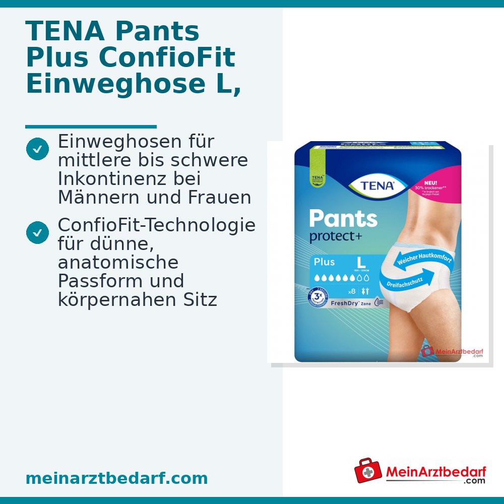 TENA Pants Plus ConfioFit L Culottes jetables 32 pièces