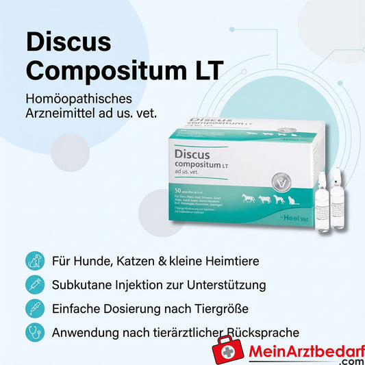 Discus Compositum LT ad us. vet. homeopatyczny produkt leczniczy 5 ml ampułki 50 szt.