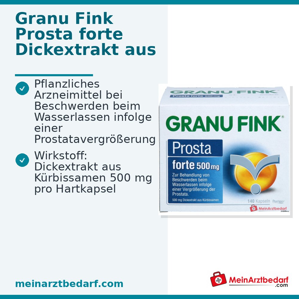 GRANU FINK Prosta forte 500 mg Kapseln, 140 St