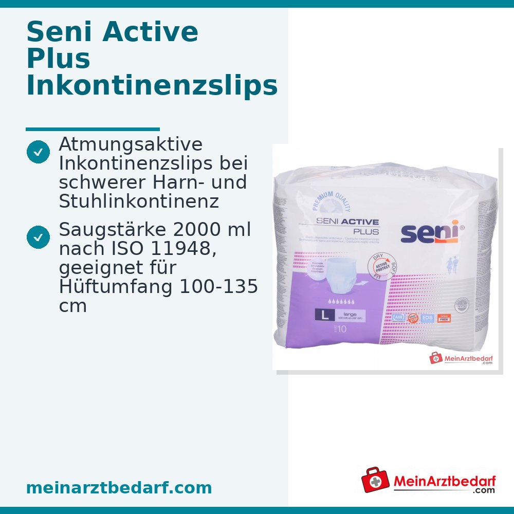Seni Active Plus Pants L incontinentiebroekjes voor lichte/medium blaaszwakte