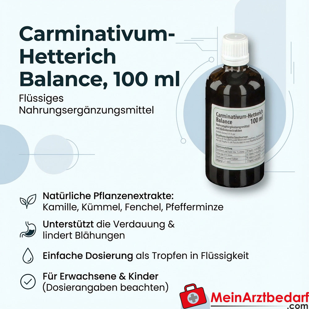 Teofarma Carminativum-Hetterich Balance pflanzliche Tropfen 100 ml