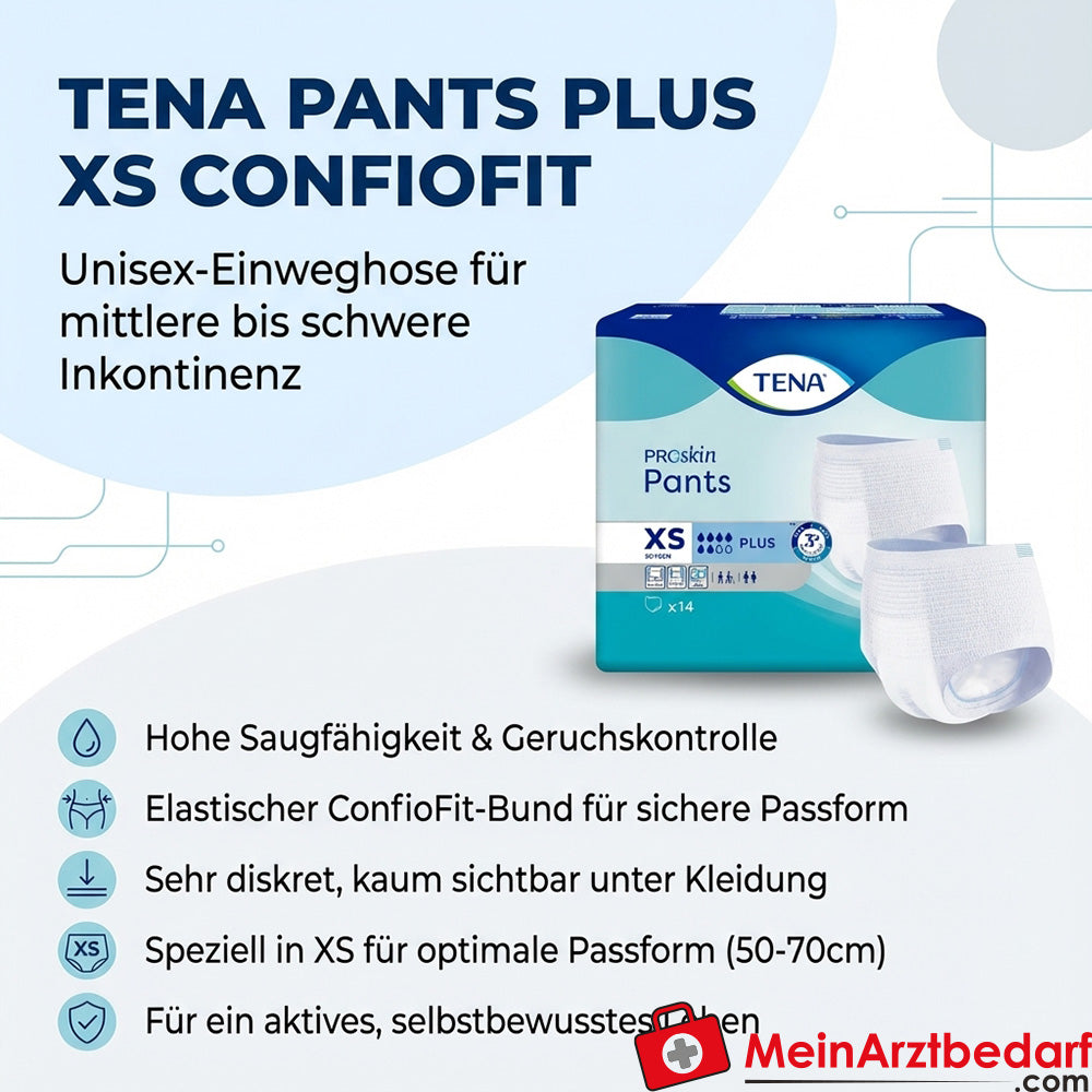 TENA Pants Plus ConfioFit Culotte à usage unique XS Unisexe