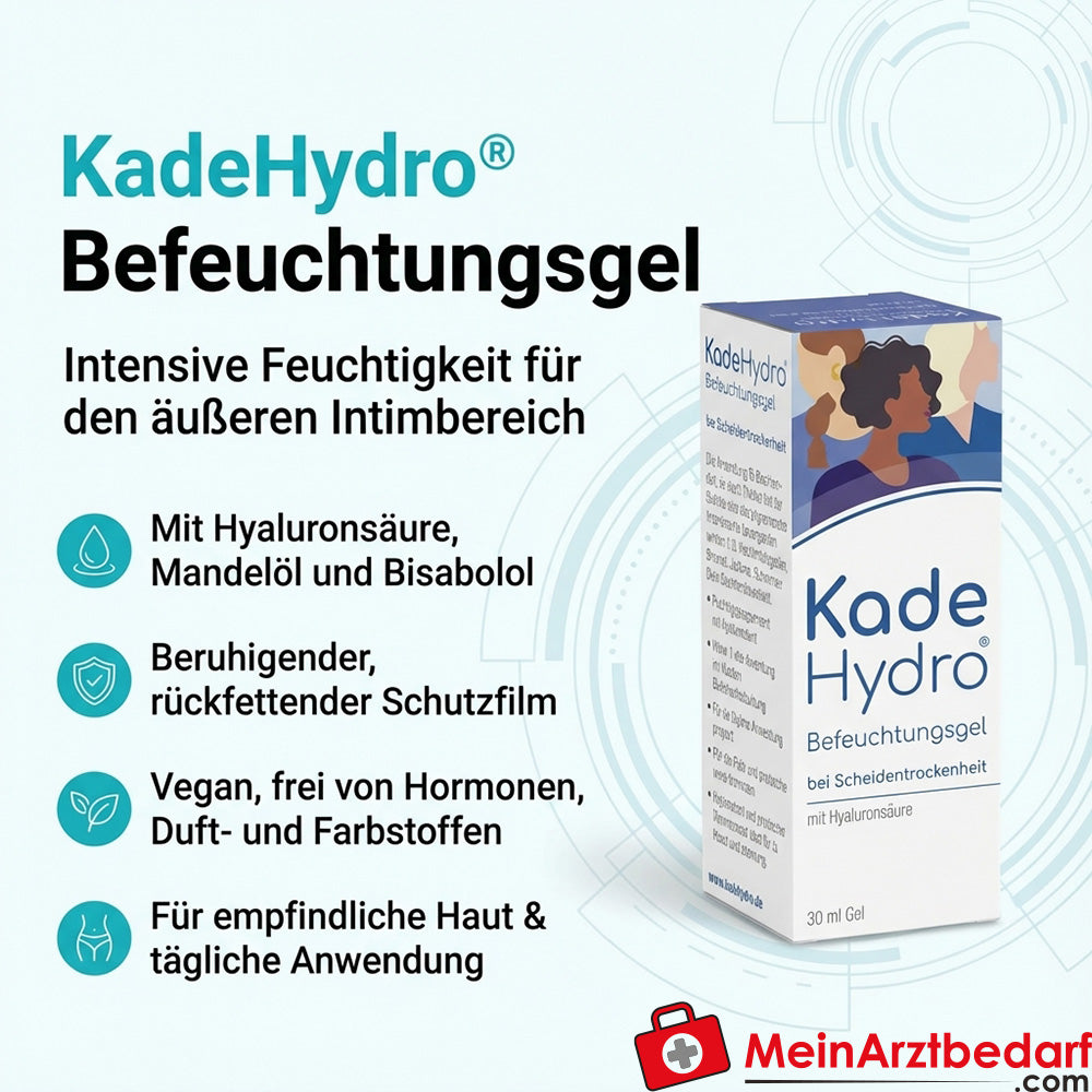 KadeHydro Befeuchtungsgel Hyaluronsäure Intimpflege Gel zur äußeren Anwendung 30 ml