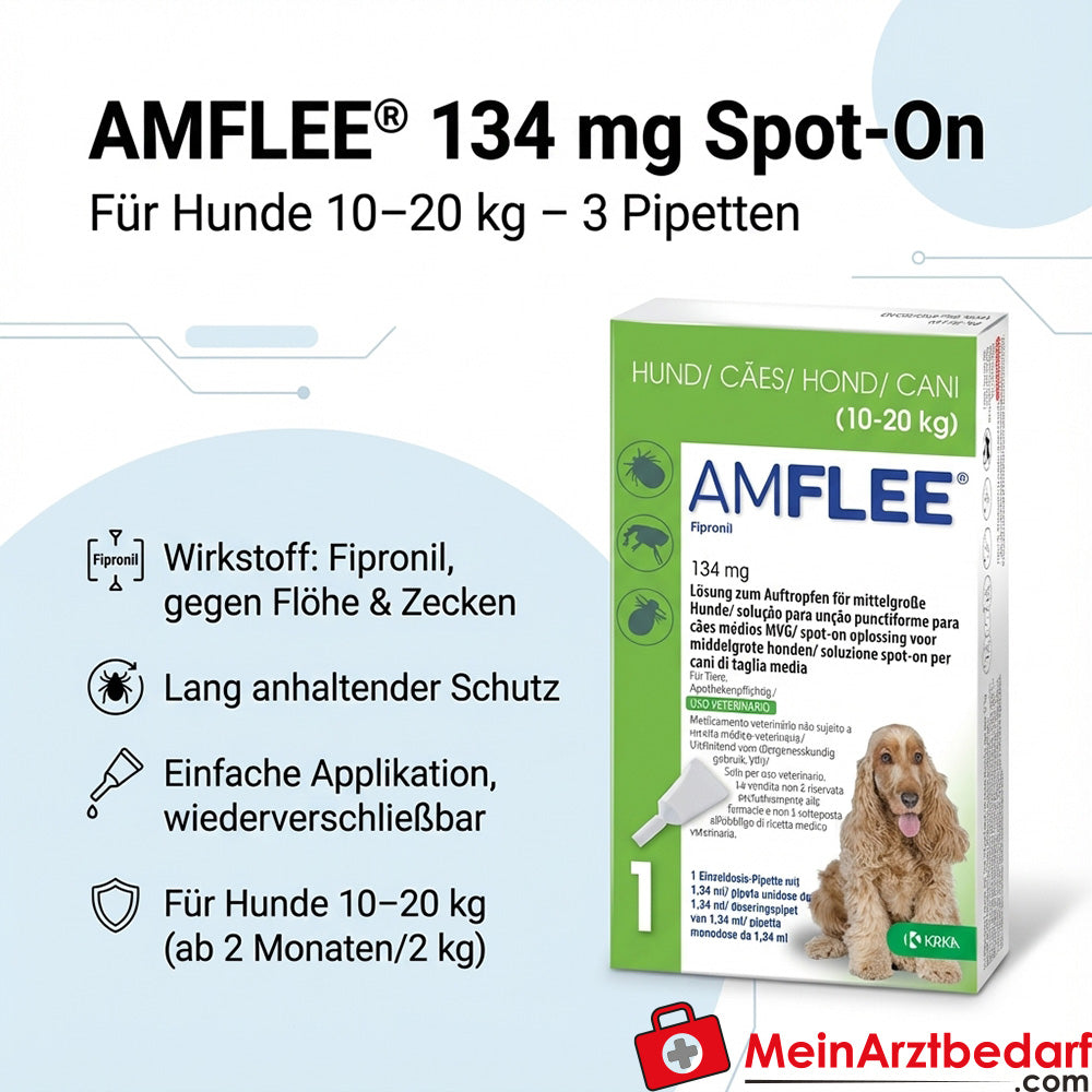 Amflee 134mg H 10-20 kg, 3 St