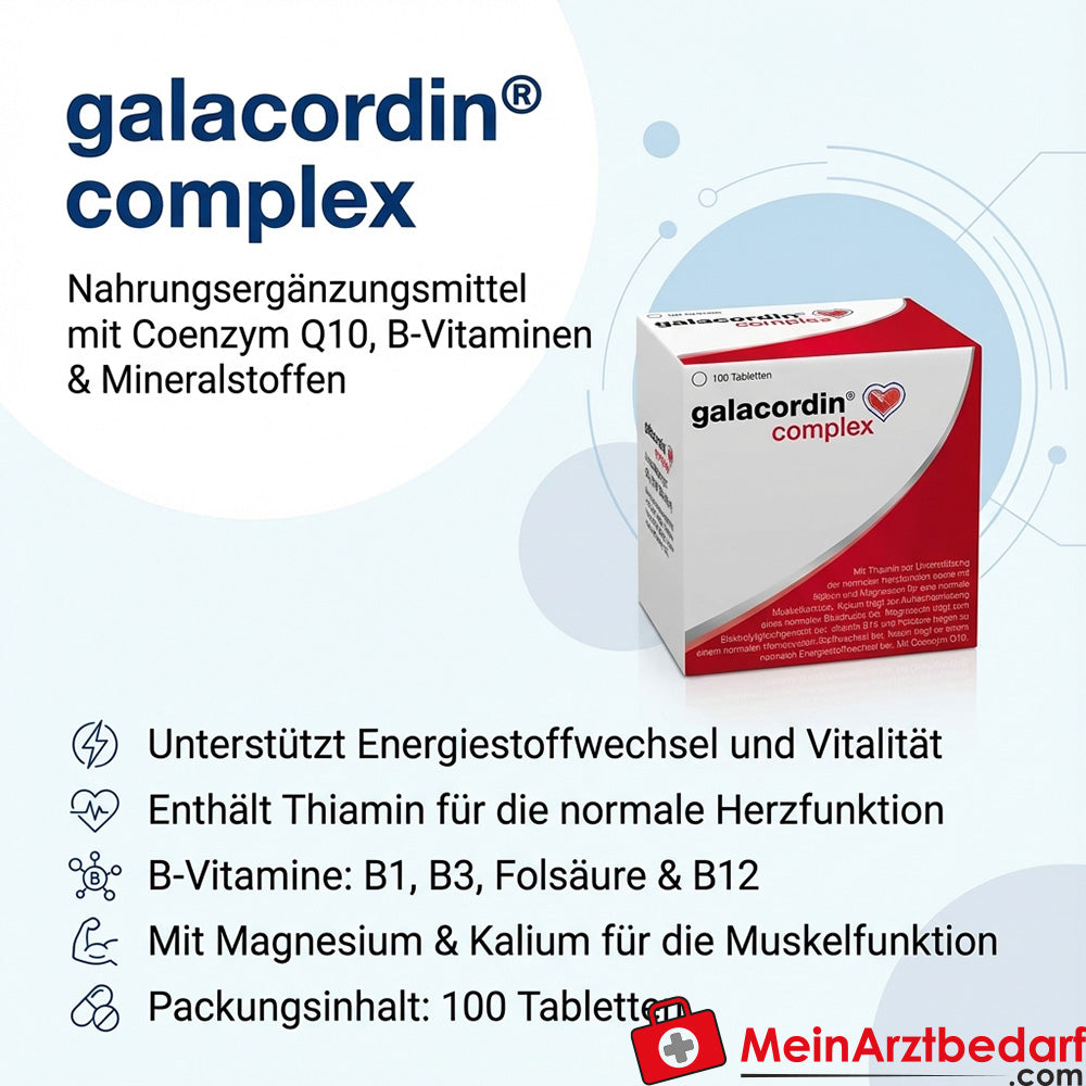 galacordin® complex Co-enzym Q10 en B-vitaminen tabletten 100 stuks