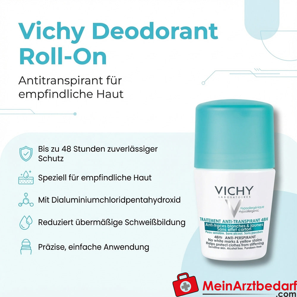 Vichy Deodorant Roll-On dialuminiumchloride pentahydroxide 50 ml