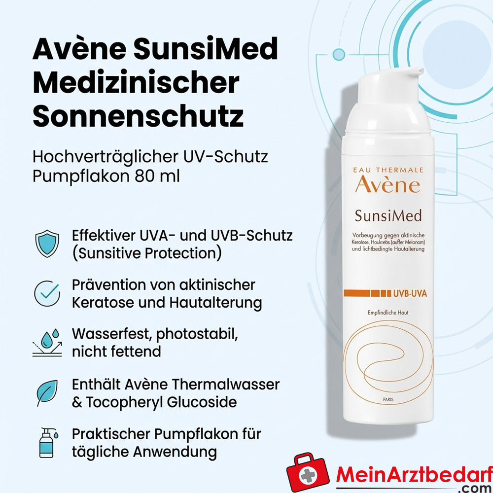 Avène SunsiMed protection solaire médicale flacon pompe 80 ml