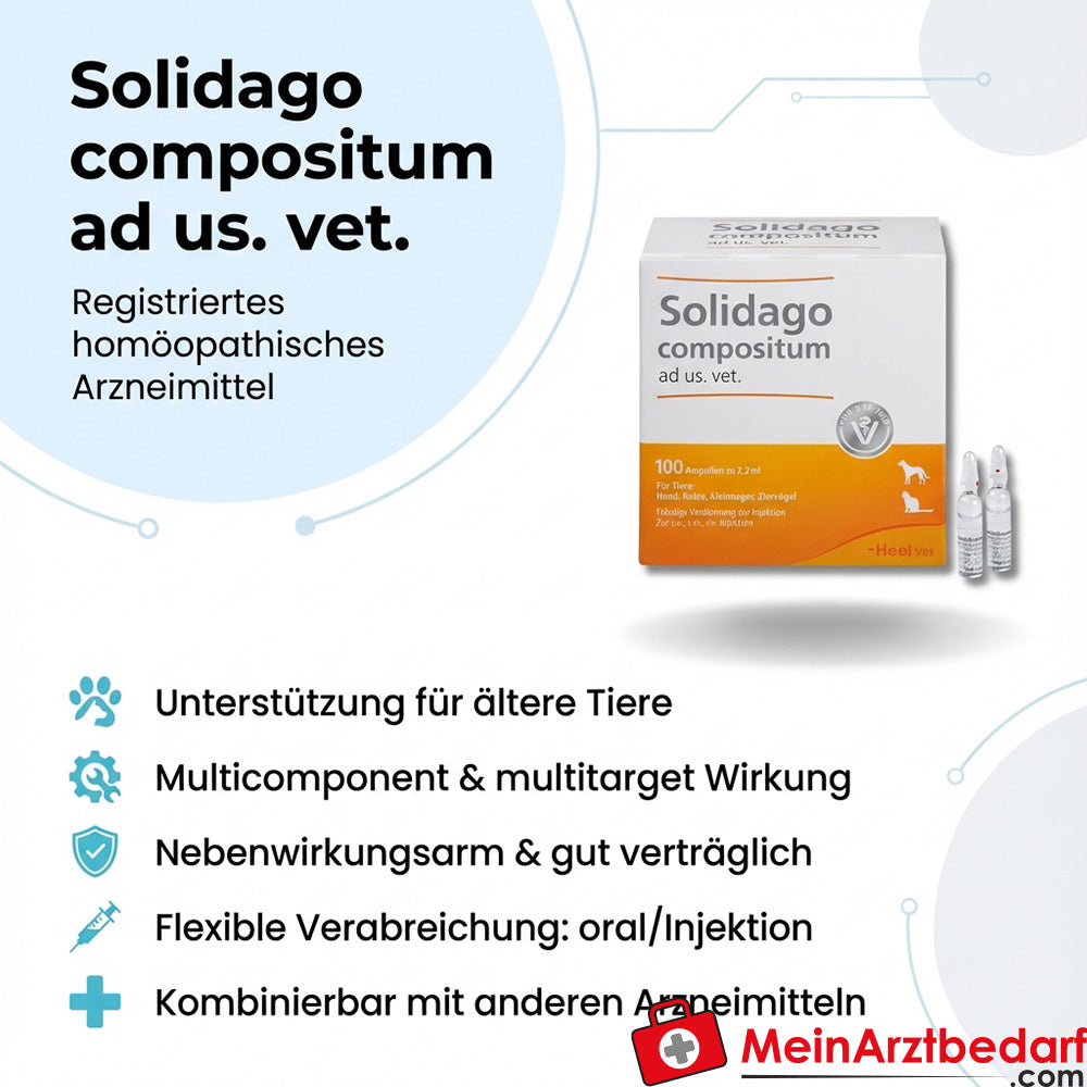 Solidago compositum ad us. vet. vloeibare verdunningsoplossing voor injectie 100 st.
