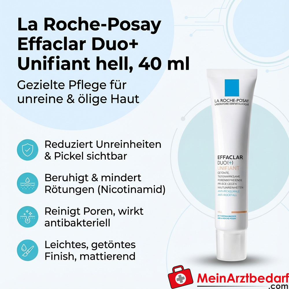 La Roche Effaclar Duo+ Unifiant lichte crème 40 ml met nicotinamide & salicylzuur