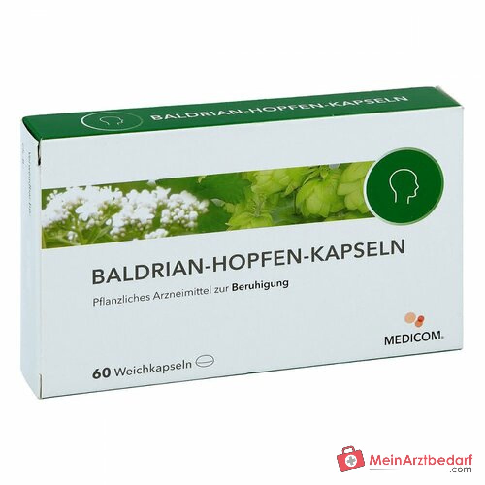 Capsule di Valeriana e Luppolo (Valeriana & Luppolo) farmaco a base di erbe, 60 pz.
