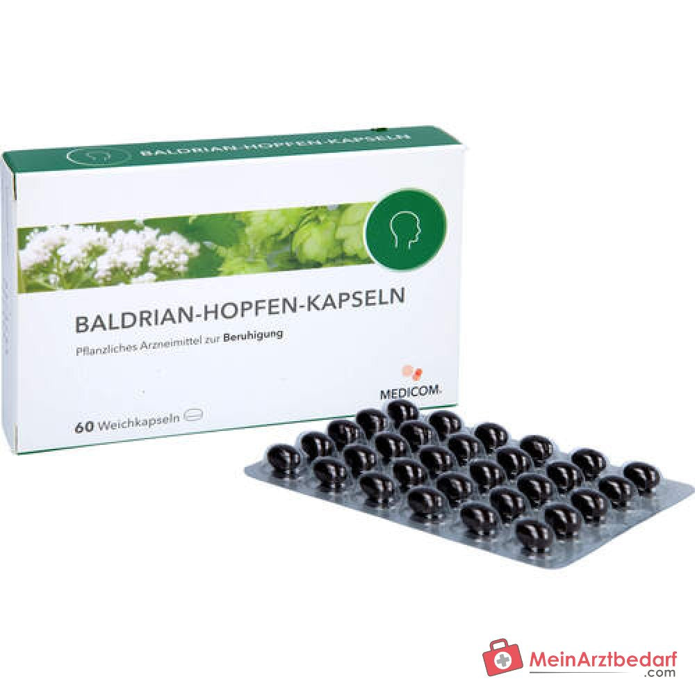 Capsule di Valeriana e Luppolo (Valeriana & Luppolo) farmaco a base di erbe, 60 pz.