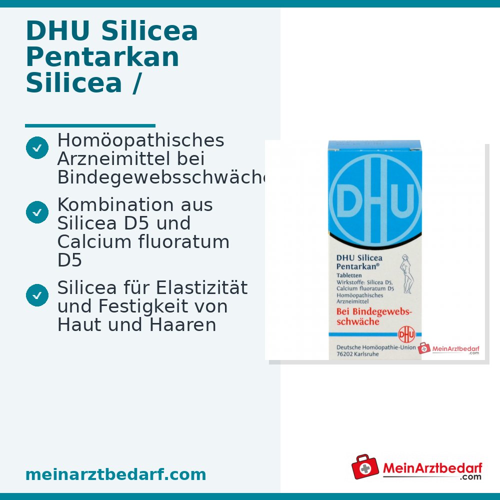 DHU Silicea Pentarkan Silicea / Calcium fluoratum Tabletten, 80 St.