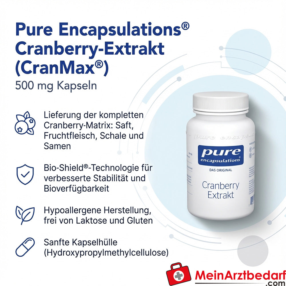 Pure Encapsulations CranMax Cranberry-Extrakt 500 mg Kapseln 60 Stück