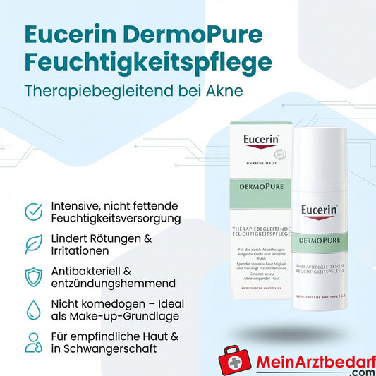 Eucerin DermoPure terapia-idratante di accompagnamento per la terapia dell'acne Crema 50 ml