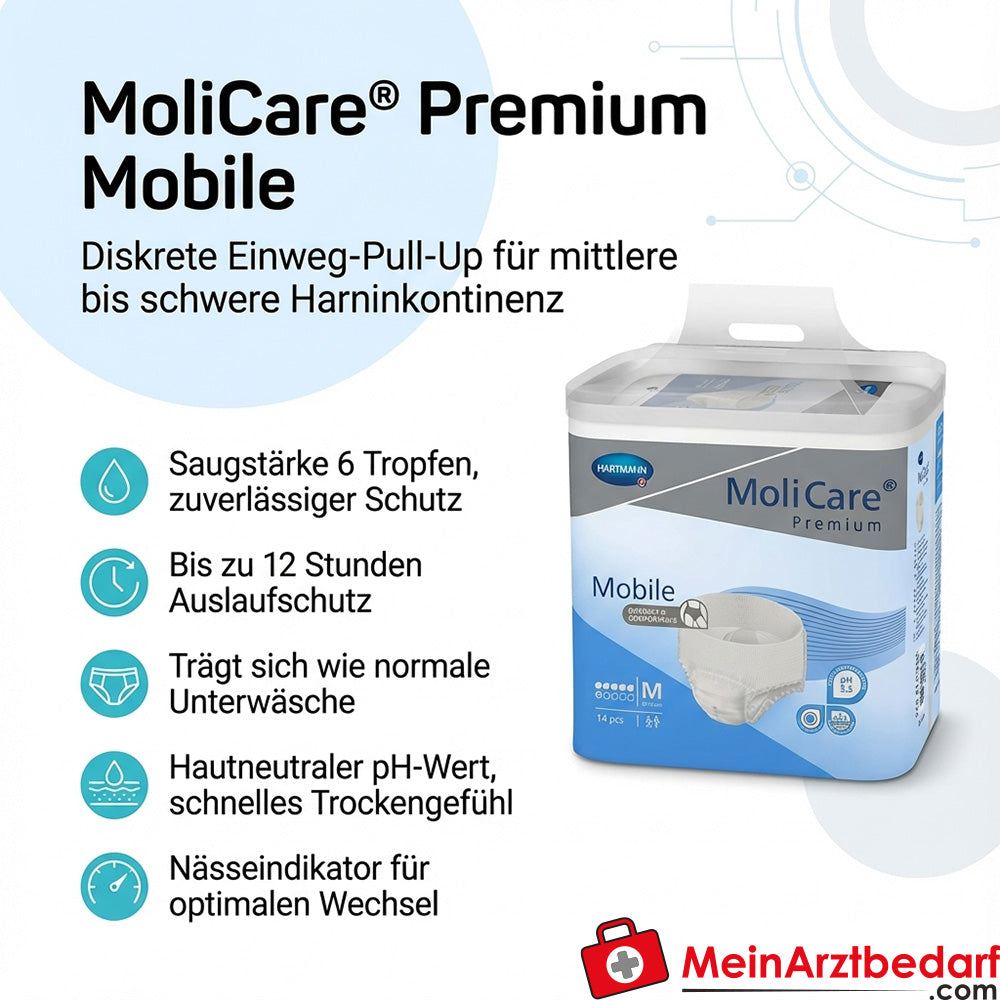 MoliCare Premium Mobile 6 Tropfen Einweg-Pull-Ups Gr. M