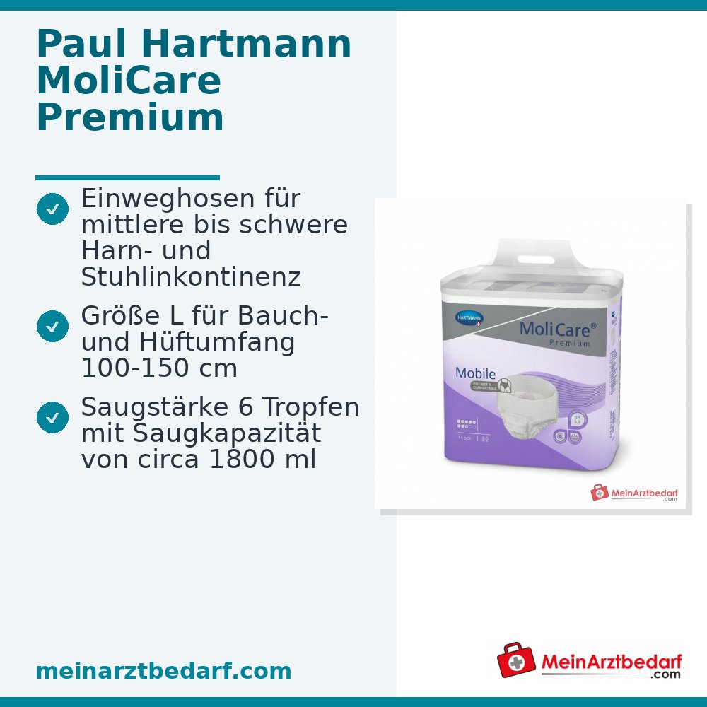 MoliCare Premium Mobile wegwerpbroekje 6 druppels maat L