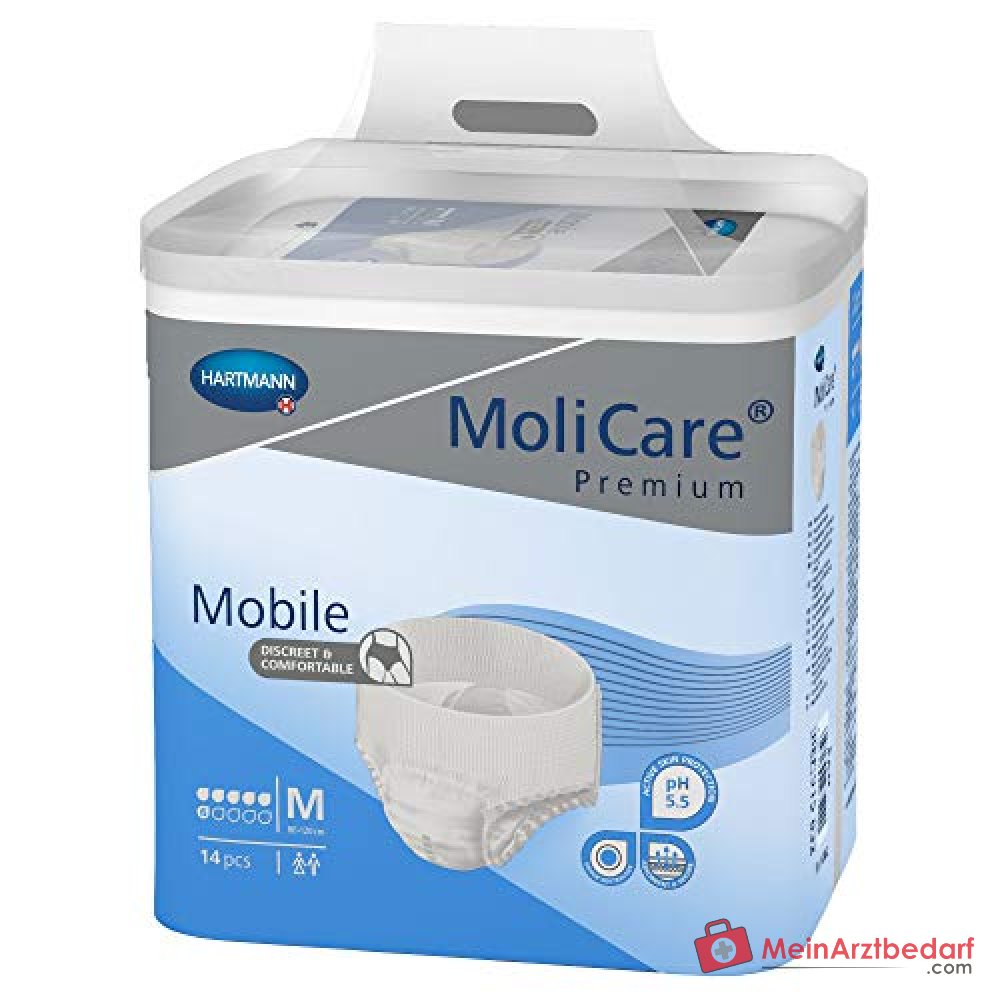 PAUL HARTMANN MoliCare Premium Mobile 8 druppel wegwerpluier, maat M, 3x14 stuks