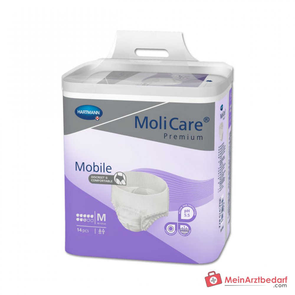 PAUL HARTMANN MoliCare Premium Mobile 8 druppel wegwerpluier, maat M, 3x14 stuks