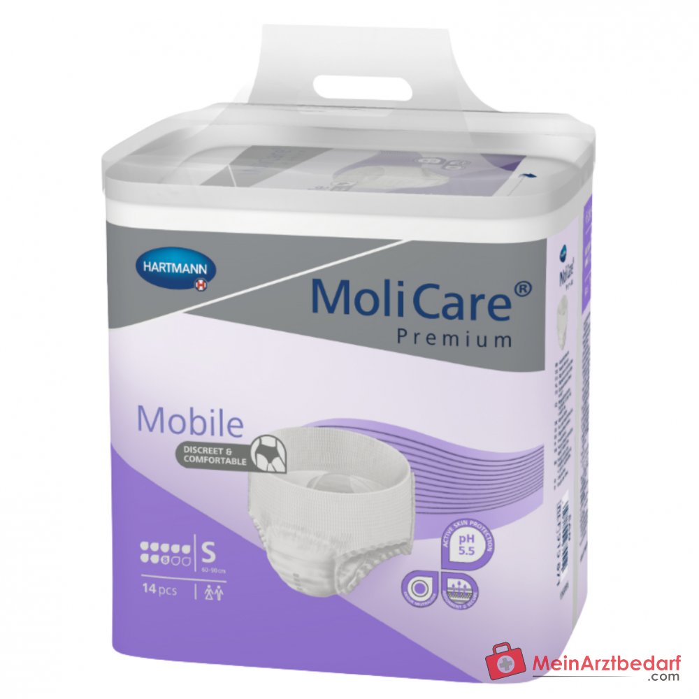 Hartmann MoliCare Premium Mobile 8 druppels wegwerpluier maat L, 56 stuks