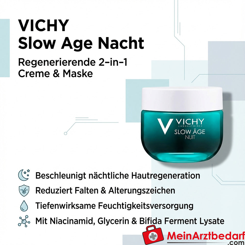 Vichy Slow Age Nachtcrème & Intensief Masker Niacinamide 50 ml