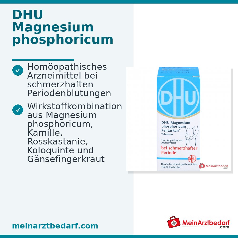 DHU Magnesium phosphoricum Pentarkan Magnesium phosphoricum / Chamomilla / Colocynthis / Potentilla anserina / Aesculus Tabletten, 80 St.