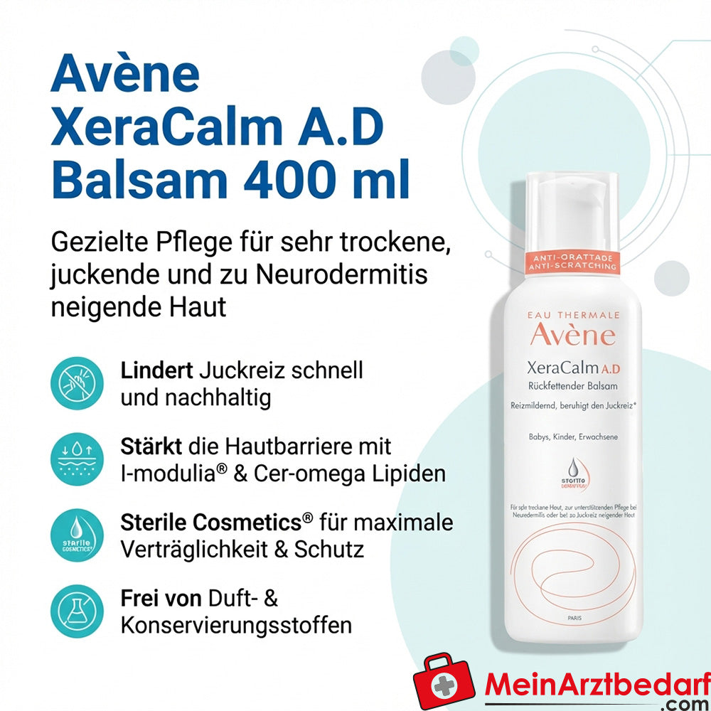 Avène XeraCalm A.D Balsem 400 ml tegen jeukende neurodermitis