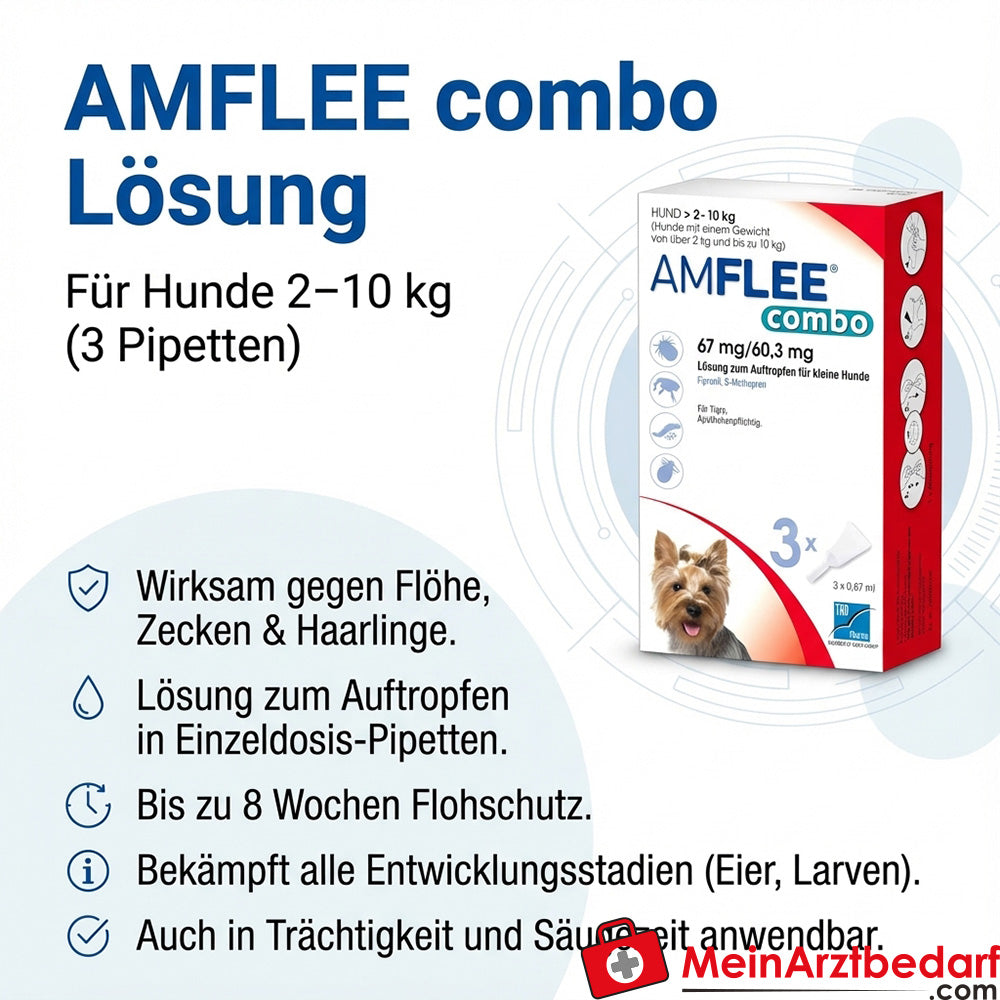 Amflee Combo Hund 2-10kg, 3 St