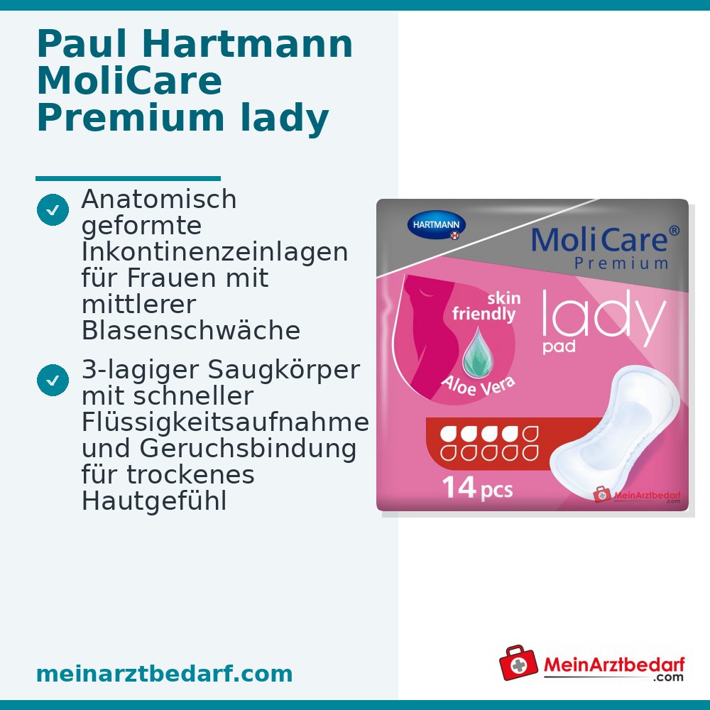 MoliCare Premium señora almohadilla 4 gotas almohadilla para incontinencia femenina
