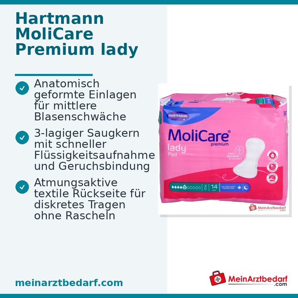 MoliCare Premium Lady Pad 5 gotas compresa para la incontinencia femenina