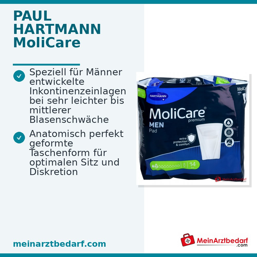 MoliCare® Premium MEN Pad 2 druppels inbrengen