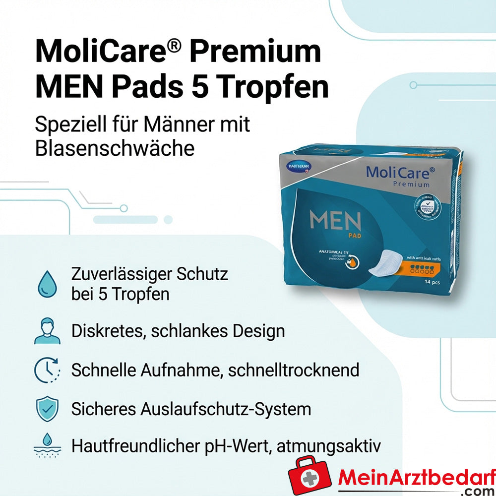 MoliCare Premium MEN Einlagen 5 Tropfen für Herren