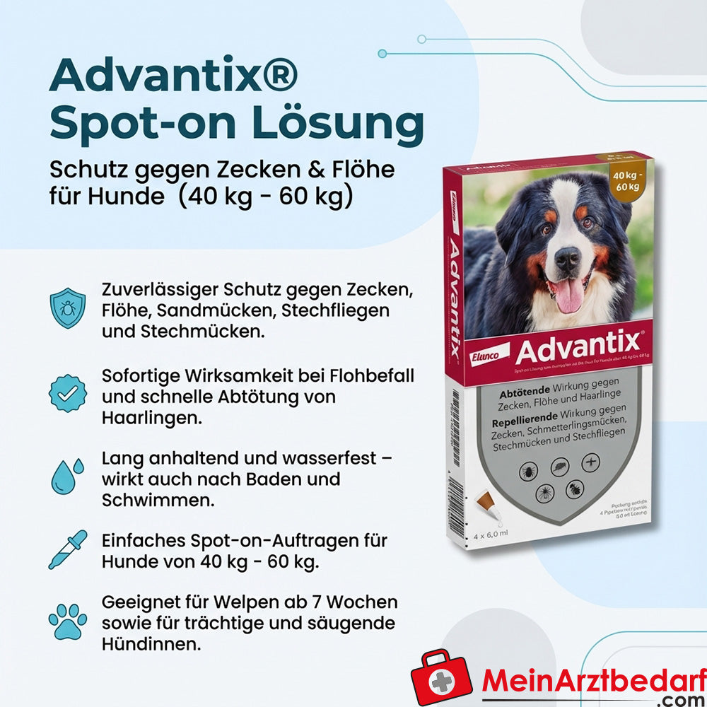 Advantix Roztwór do nakrapiania Imidakloprid/Permetryna 4 x 6 ml